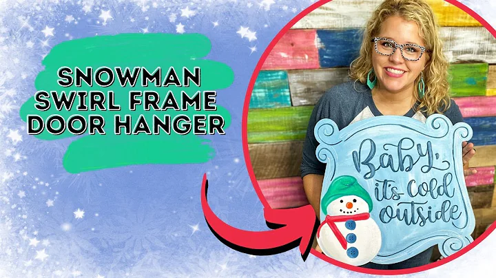 Snowman Swirl Frame Door Hanger