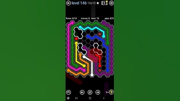 How To Solve Flow Free Hexes Scattered Pack Level 146 12x12 Board Walk Through Solution Walkthrough