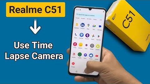 How to use time lapse camera in Realme c51, realme c51 time lapse camera settings full guide