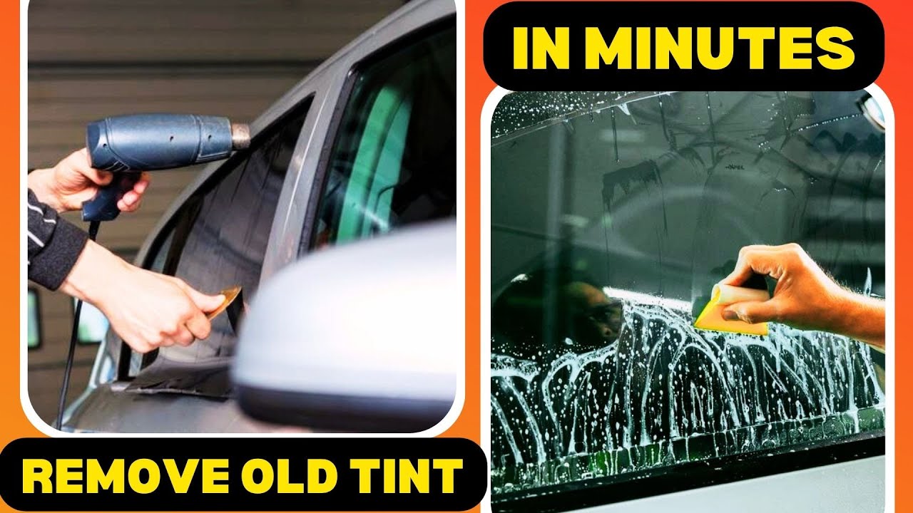 Как снять тонировку с автомобильных стекол, не повредив стекло