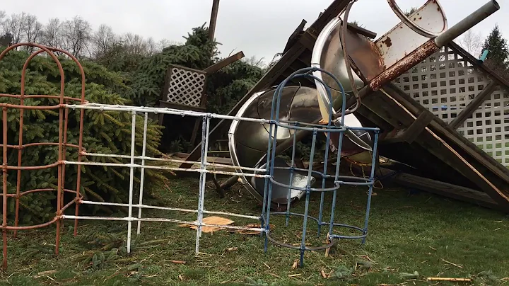 Tornado damage in West Michigan