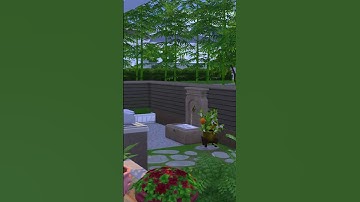create a peaceful garden for this house 🌿 #sims4 #sims4build