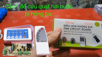 Thay mạch đa năng cho quạt hơi nước Boss S102. Ai cũng làm được.