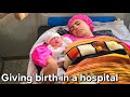 Zahra gave birth in the hospital / a beautiful girl was born