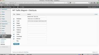 WP Traffic Magnet - syndicate your content to 11 Hottest Social Media Sites On Autopilot