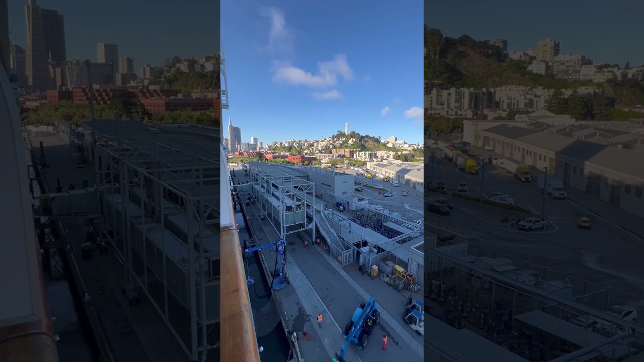 When you wake up in San Francisco on the Carnival Luminosa. I didn't expect THIS view from my cabin!