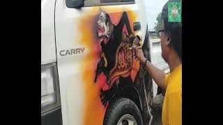 WOW TANGAN AJAIB, AIRBRUSH MOBIL, SKILL AIRBRUSH KEREN BANGET/BEAUTIFUL AIRBRUSH MOTOR BIKE