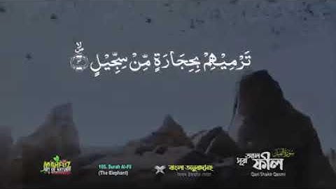 105 সূরা আল্‌ ফীল سورة الفيل surah Al Fil Chapter of the Elephant বাংলা অনুবাদ mahfuz art of nature