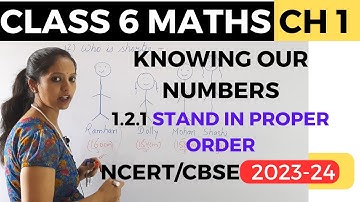 Class 6 Maths Chapter 1 | knowing our numbers - Stand in proper order Part-4