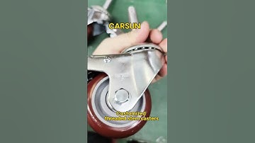 Customized threaded stem casters 3 inch polyurethane swivel caster wheels with brakes