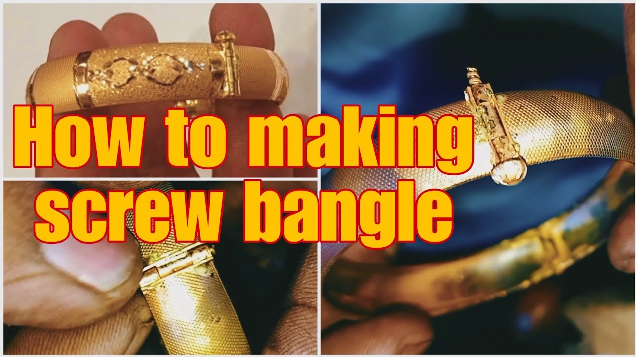 Bangle Accessory Making How to make screw bangle 916 ornaments Kerala model bangle - YouTube