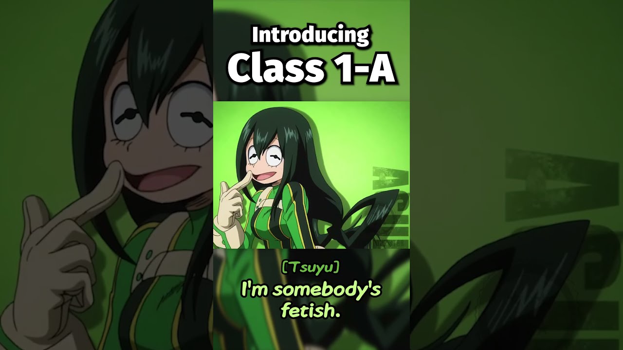 Introducing Class 1 A My Hero Academia