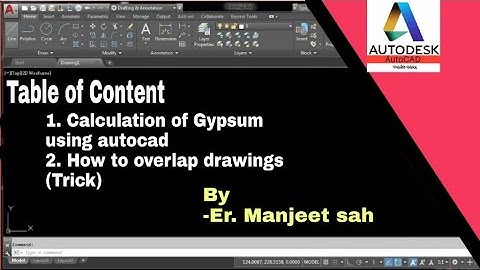 Calculate quantity of gypsum using polylines in AutoCAD | Quantity Estimation and Billing Engineers