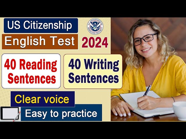 Official 40 Sentences for US Citizenship Test & Interview 2024 (English Reading and Writing Test) class=