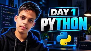 Python Day 1 🐍 | Python Programming for Beginners | 100 Days Python Challenge | Code With Satyam