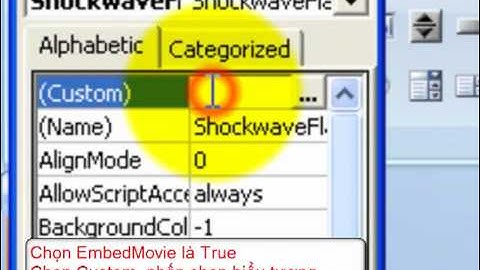 Chèn file FLASH vào slide trong Powerpoint 2007