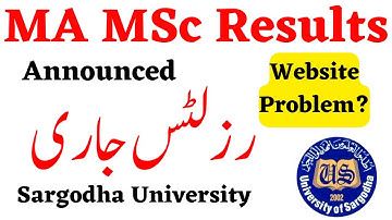 MA MSc Results Update Sargodha University - UOS MA MSc Results Upload DMC 2022 Result UOS