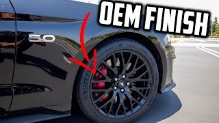 HOW TO PAINT BRAKE CALIPERS for $50 on 2019 Mustang GT!