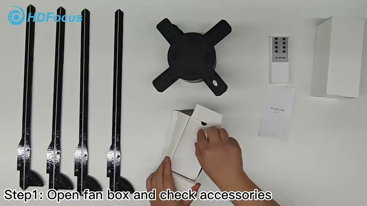 Unveiling the Impressive 100cm 3D Hologram Fan: Unboxing and Installation Showcase! #hdfocus