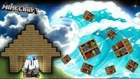 Thử thách sóng thần sách trong minecraft pe | Blue creeper