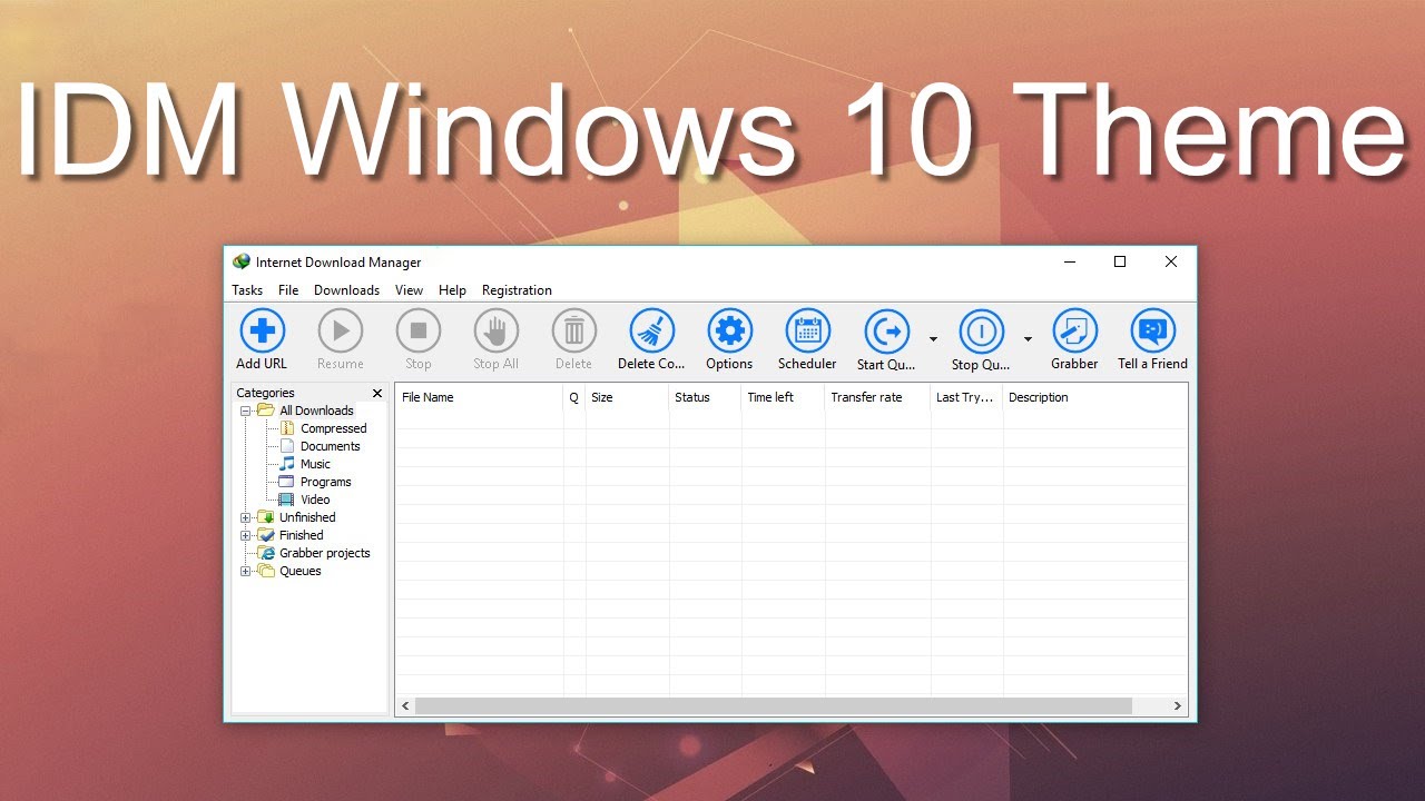 IDM Windows 10 Theme - Download & Install - YouTube