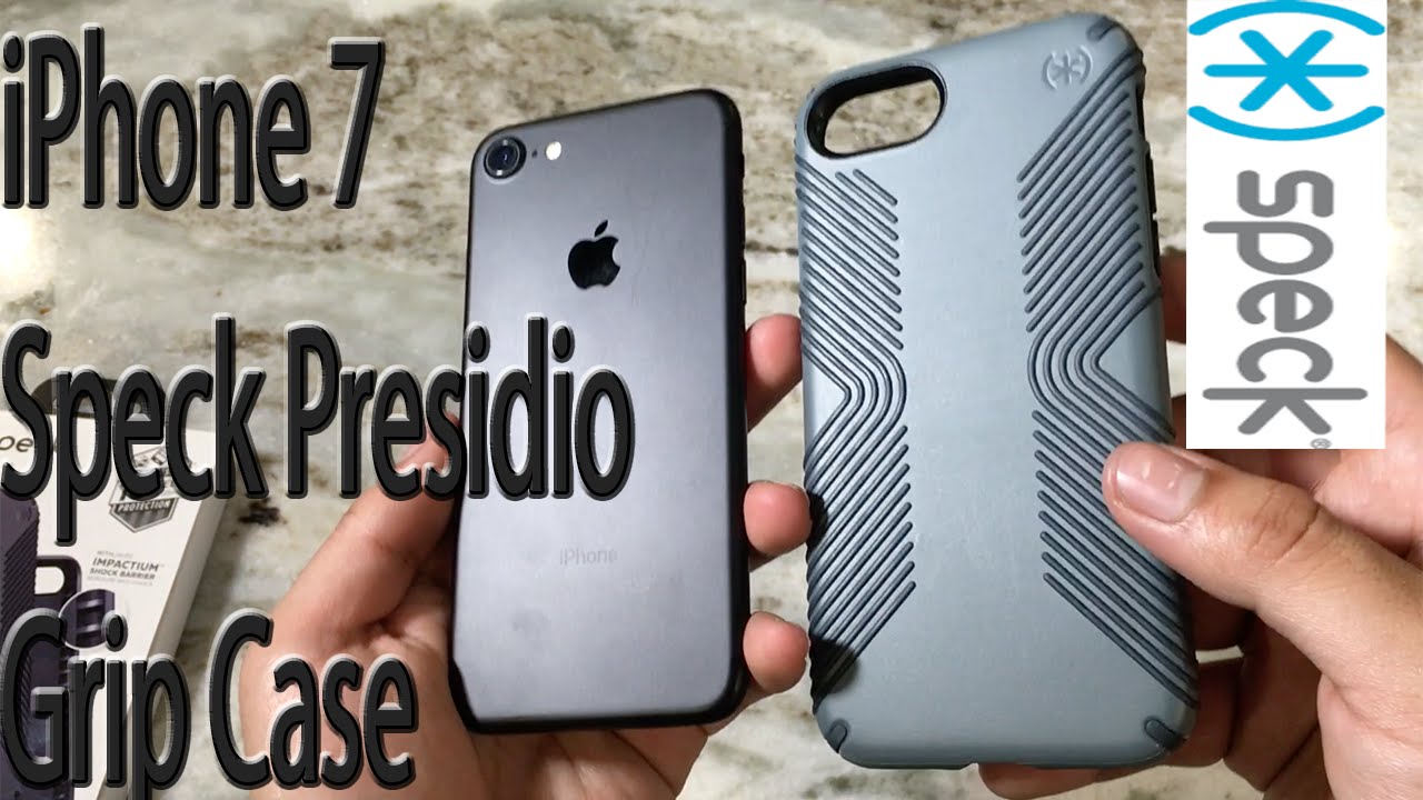 iPhone 7 Speck Presidio Grip Case Graphite Grey:Charcoal Grey