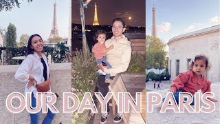 VLOG:Our day in Paris, France. Vacation edition [Part 1] Brach Hotel, Eiffel Tower, delicious food.