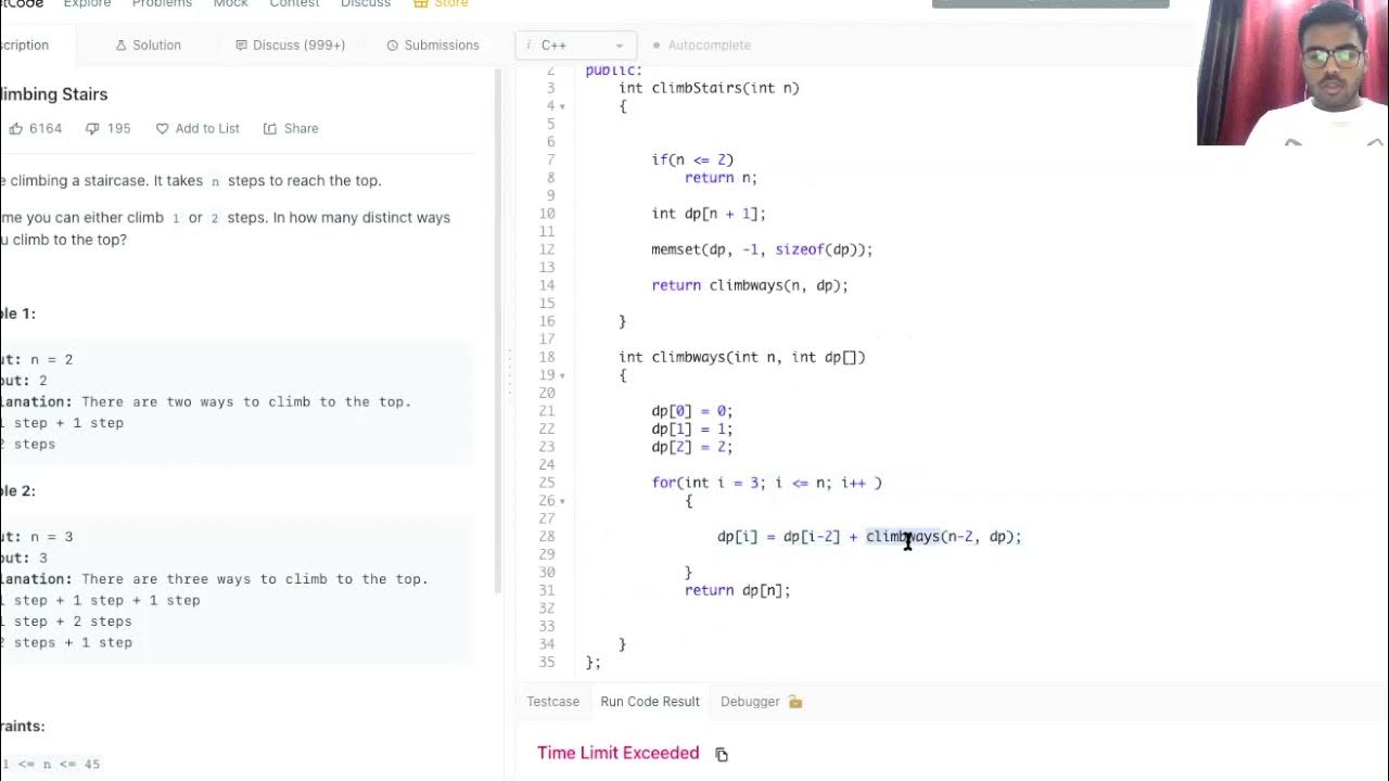 Dynamic Programming | Leetcode Climbing Stairs and Min Cost Climbing ...
