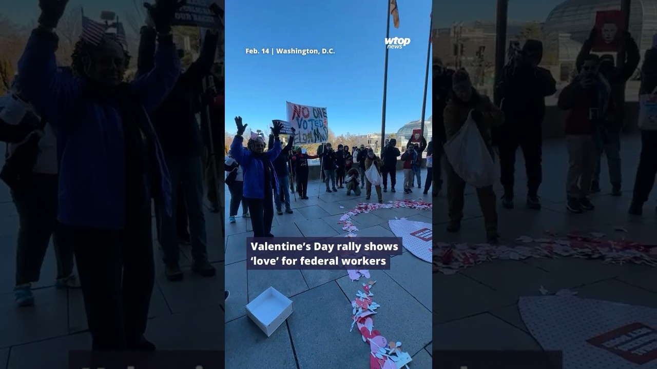 Valentine’s Day rally shows 'love' for federal workers