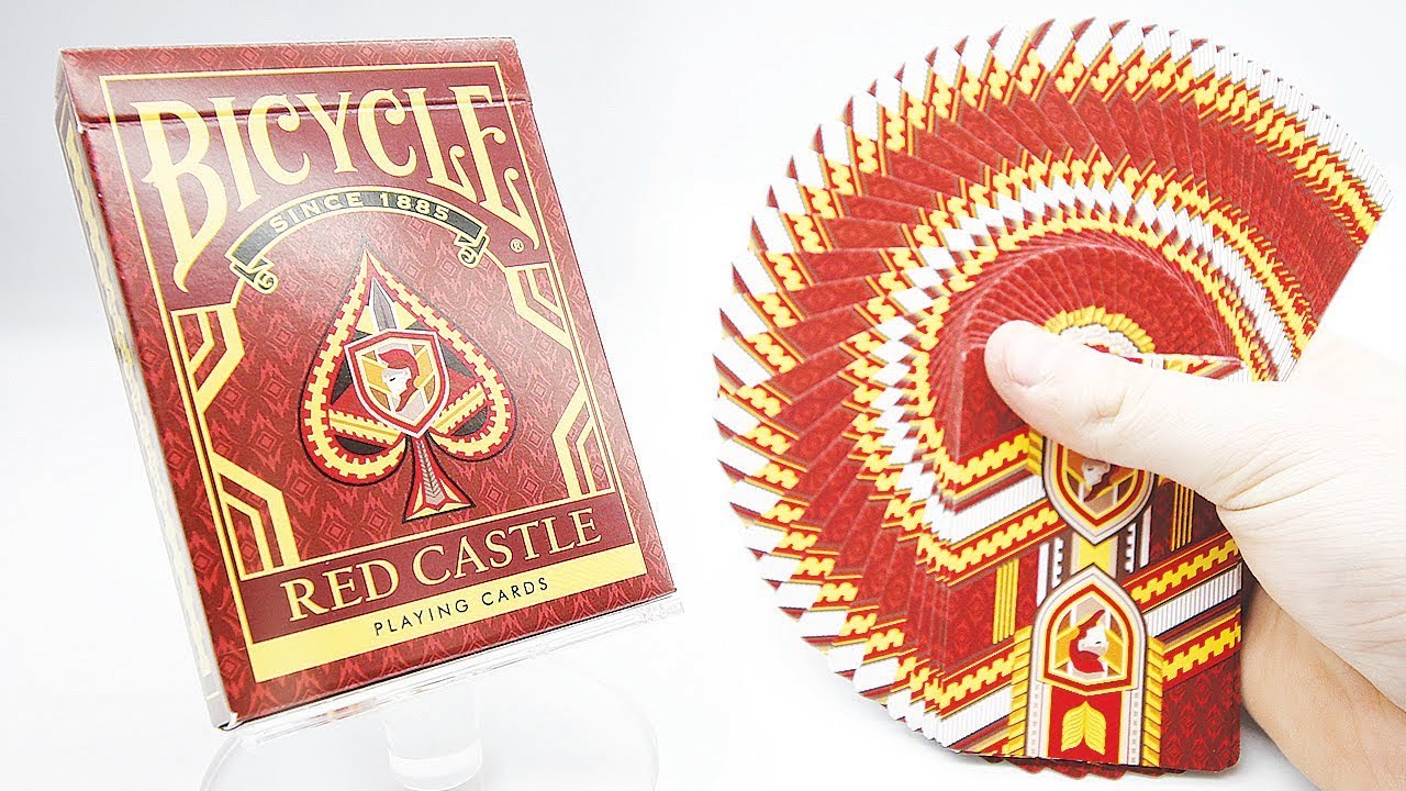 Bicycle Red Castle Playing Cards