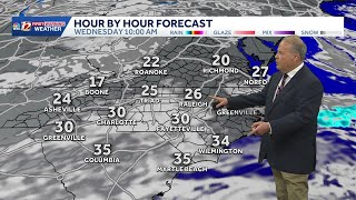 Cold mornings and icy travel continues Wednesday in North Carolina, weekend snow chance, Jan. 27 ...
