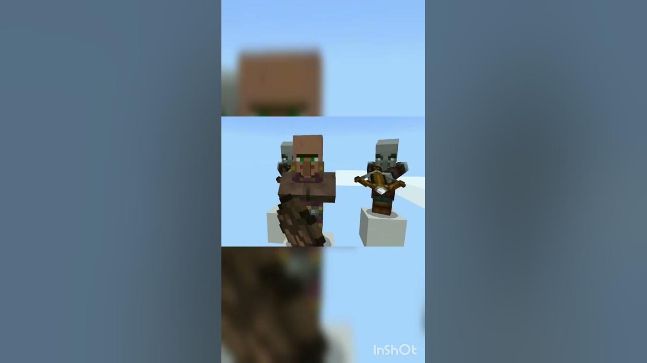 pillager do not attacking a baby villager YouTube