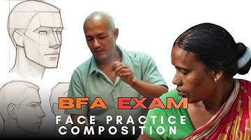 How To Practice  Face Drawing For BFA Composition For Beginners