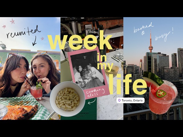 Week in my life LIVING IN THE CITY in my 30s! Cooking class, reunions & nights out!