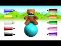 Barvy pro děti s medvídkem Barvy pro deti - video pro nejmenší