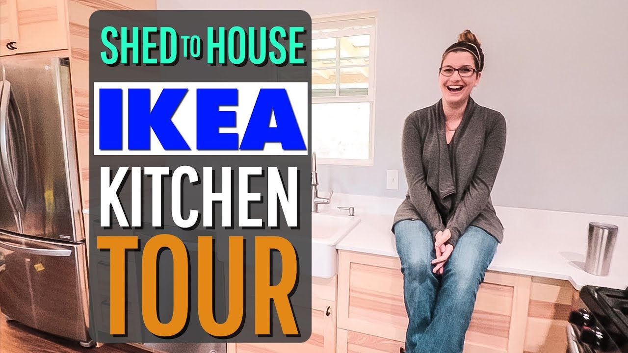 IKEA KITCHEN Tour of our Shed to House Conversion YouTube