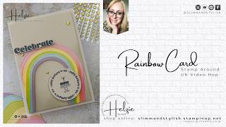 Easy Rainbow Children s Card Stampin Up Stamp Around UK Hop