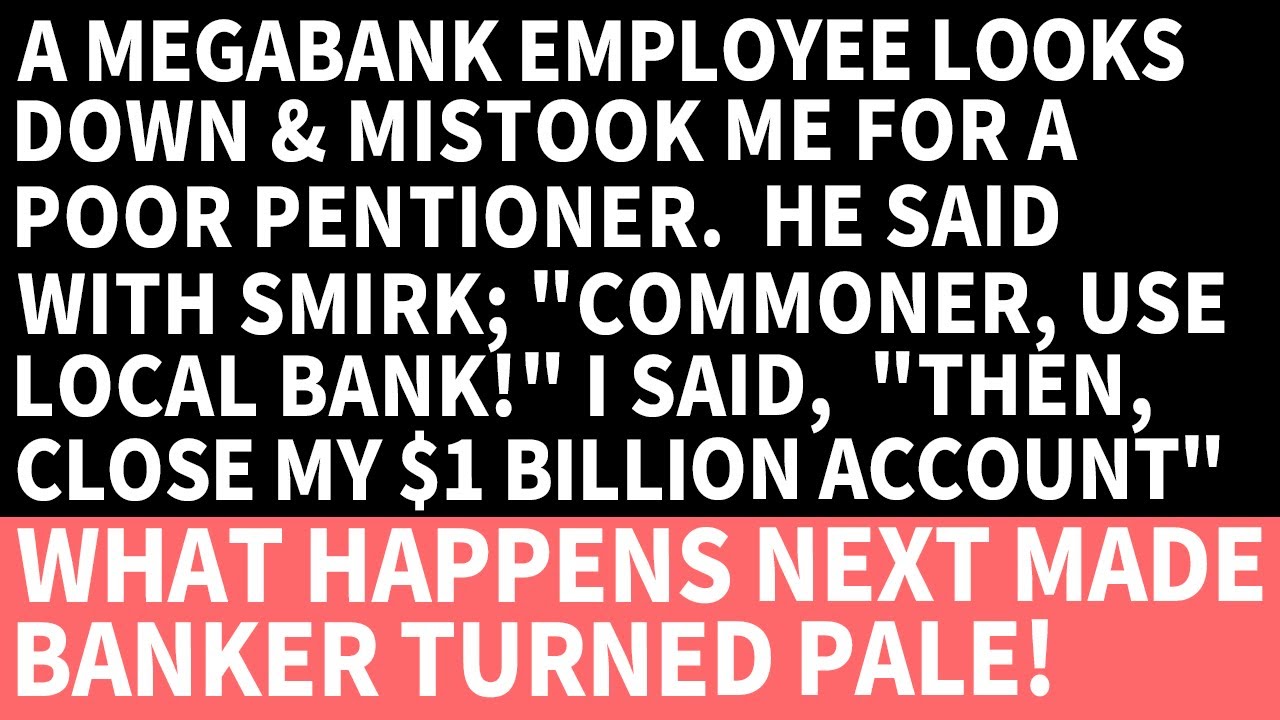 A banker looked down on me says, 