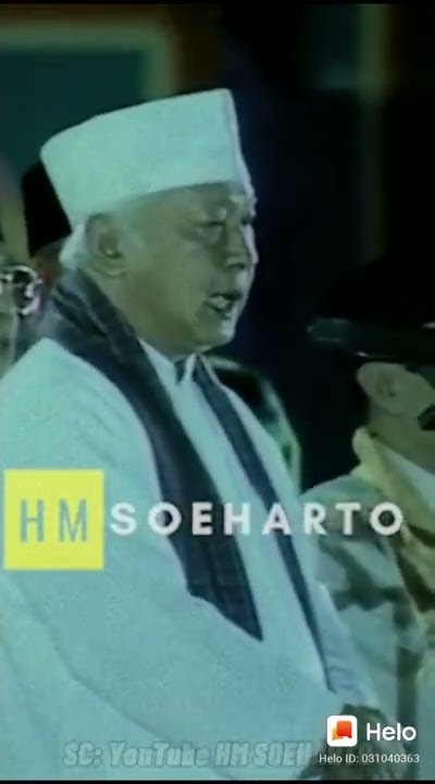 Takbir Allahuakbar oleh Jenderal Besar HM Soeharto
