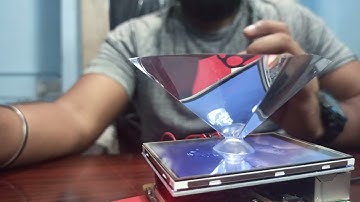 holographic display using raspberry pi 4 model b