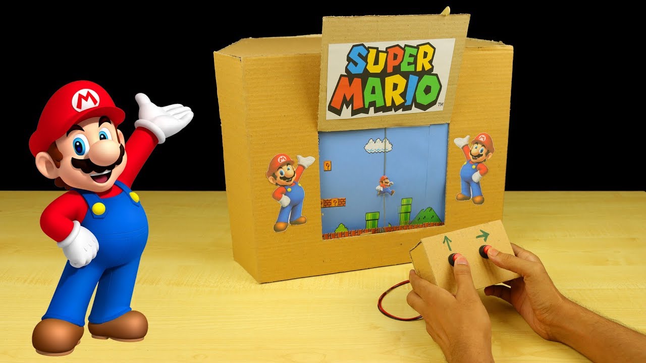 How to Make Amazing SUPER MARIO GamePlay from Cardboard - Amazing Game