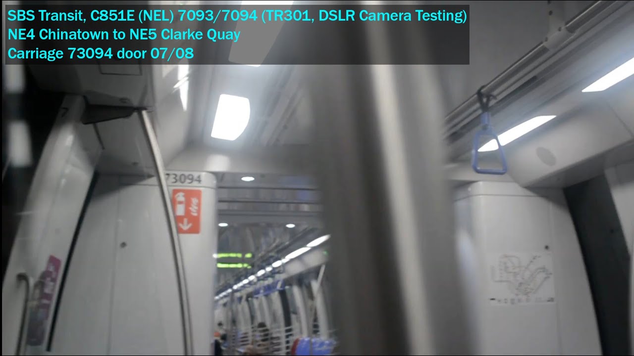 [DSLR Camera Testing] SBS Transit - Alstom C851E (NEL) [7093/7094] [Chinatown → Clarke Quay]