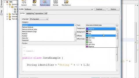 How to Change Font and Color in Java Netbeans