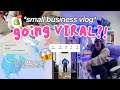 Small biz launch day vlog  we went viralpack orders with me