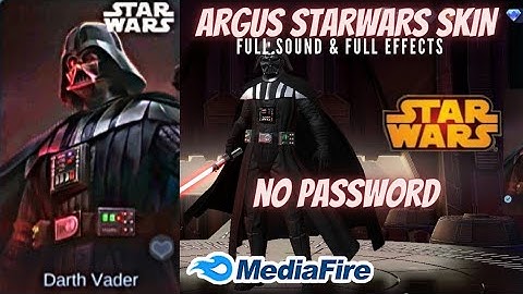 NEW ARGUS STARWARS SKIN SCRIPT NO PASSWORD|"Darth vader"Full Sound & Full Effects Skin Script|ML