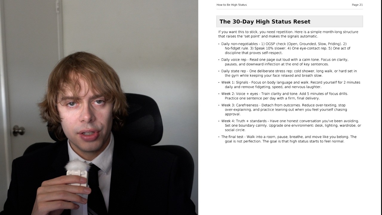 How To Become Unrecognizable in 30 Days (High Status Reset) - YouTube