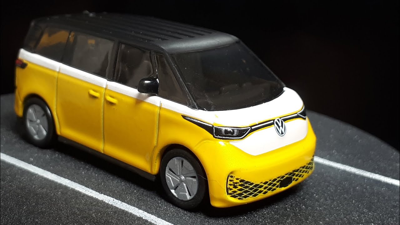 1/69 VW ID Buzz van by HotWheels w/3D printed wheelswap