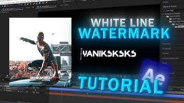 White Line Watermark | AFTER EFFECTS TUTORIAL
