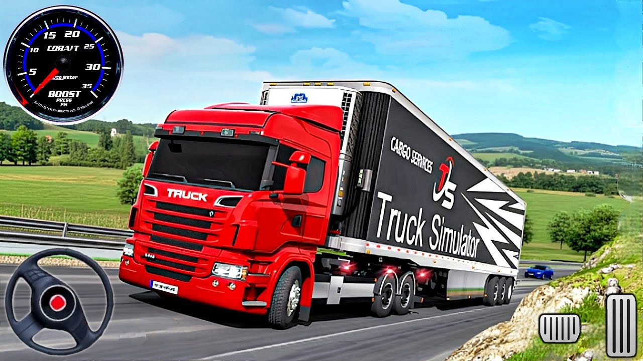 Real Truck Driving Simulator 2024 - Long Trailer Cargo Transport Truck Driver - Android GamePlay