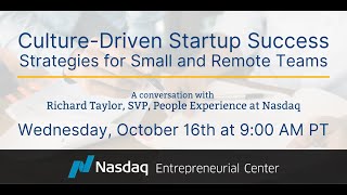 Culture-Driven Startup Success Strategies for Small and Remote Teams with Richard Taylor